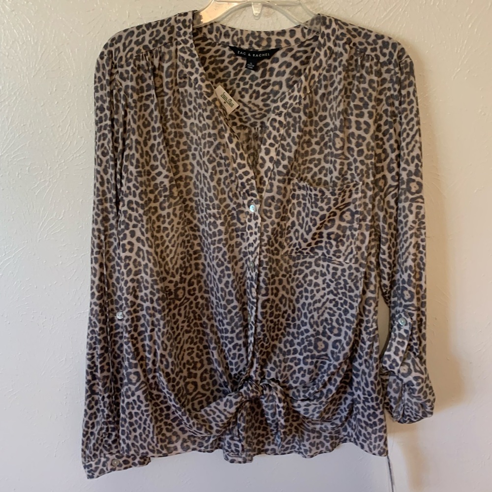 Women’s Animal Print Shirt, NWT